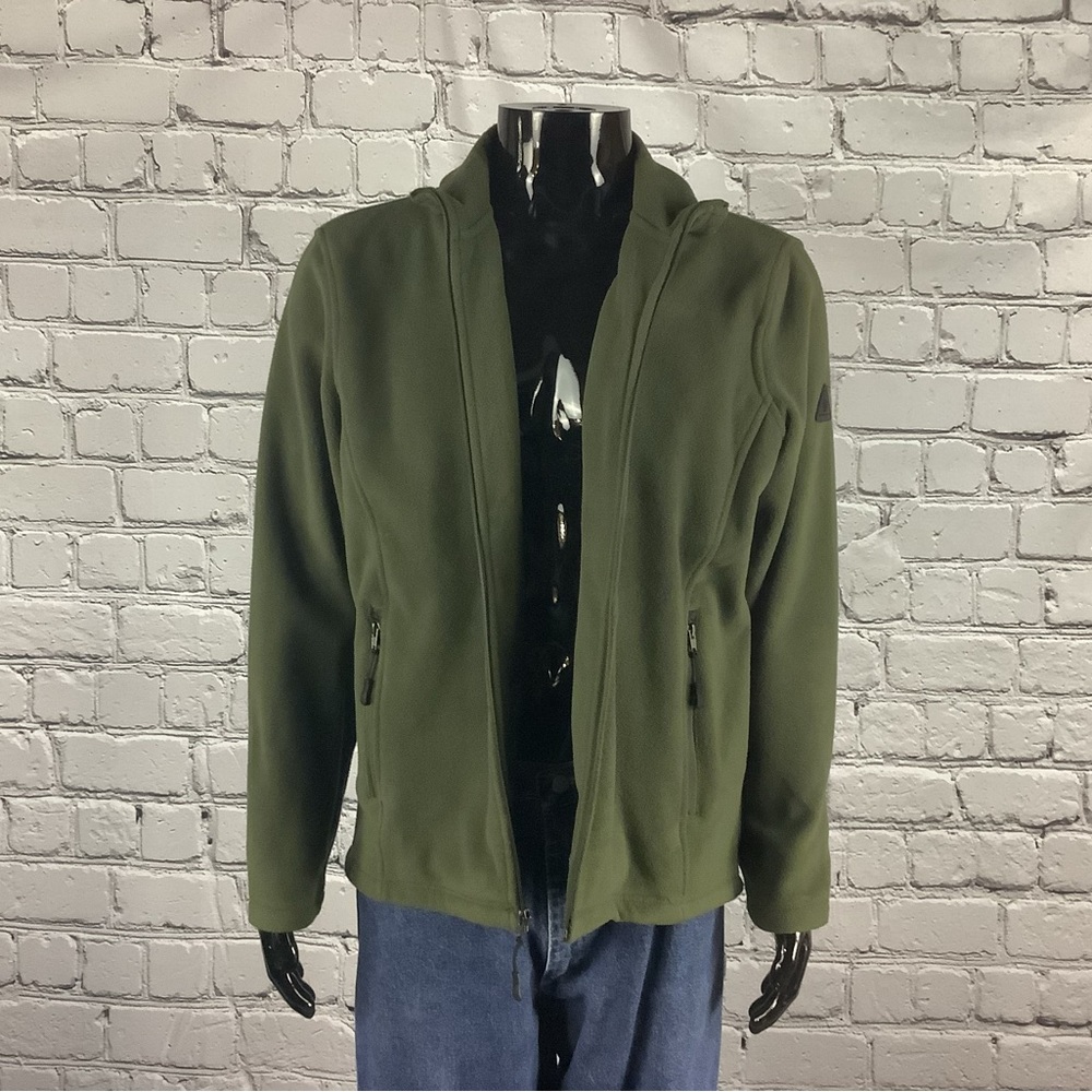 2000's Dark Green Fleece Jacket for Guys